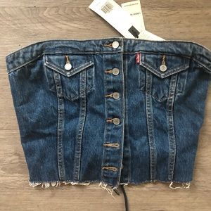 BNWT Levi’s denim corset XS-S